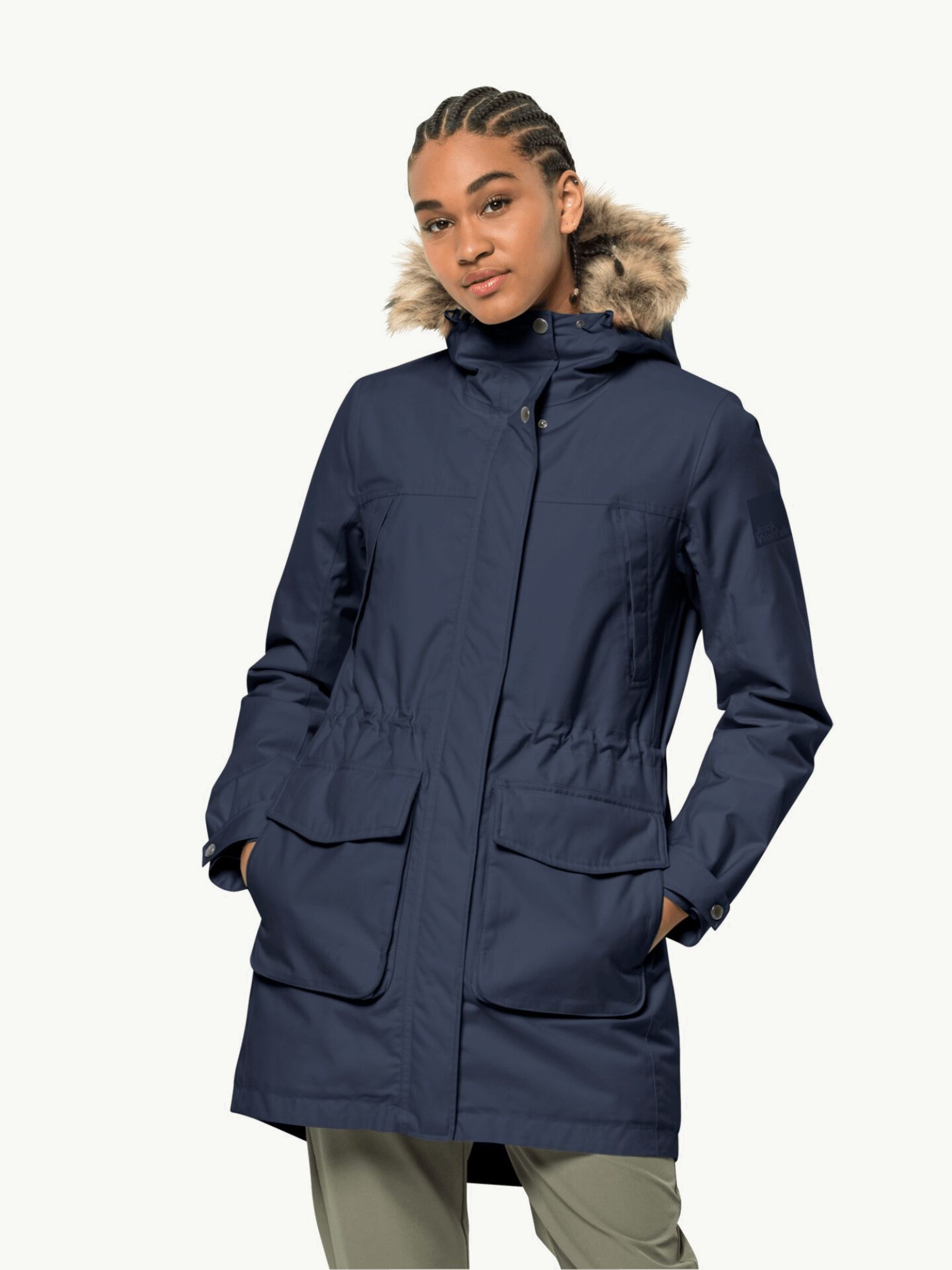 Парка Jack Wolfskin Winterfrost Ins Parka W 1115431_1010 M Темно-синяя ...