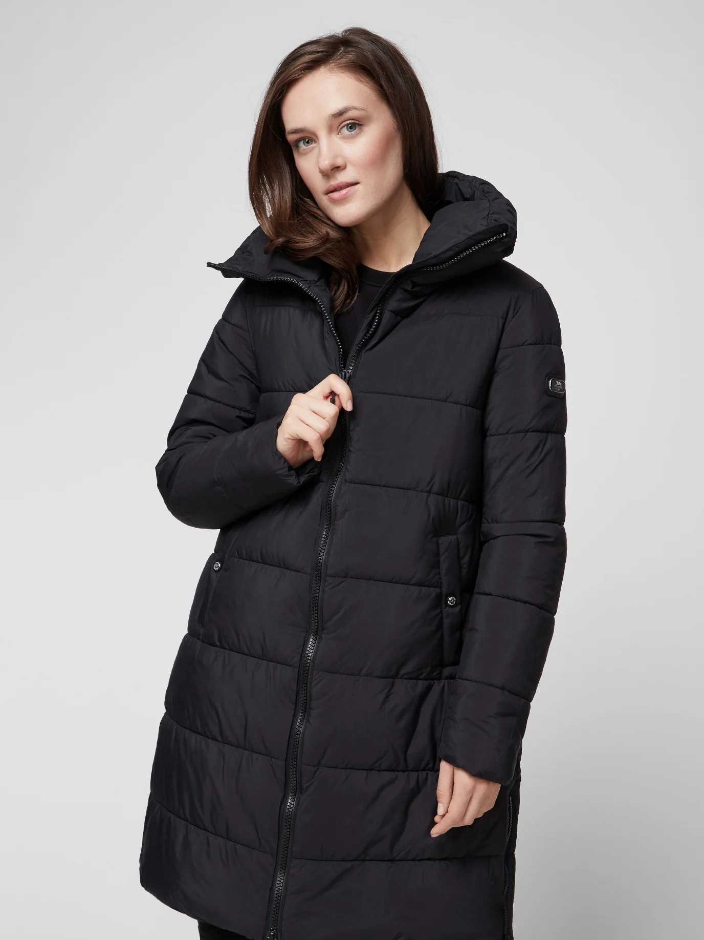 Акція на Куртка зимова коротка жіноча Trespass FAJKCATR0015 XS Black від Rozetka