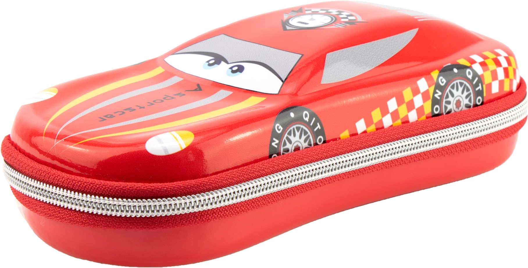 

Объемный 3D пенал Cool For School 1 отделение Красный (QT-5645)