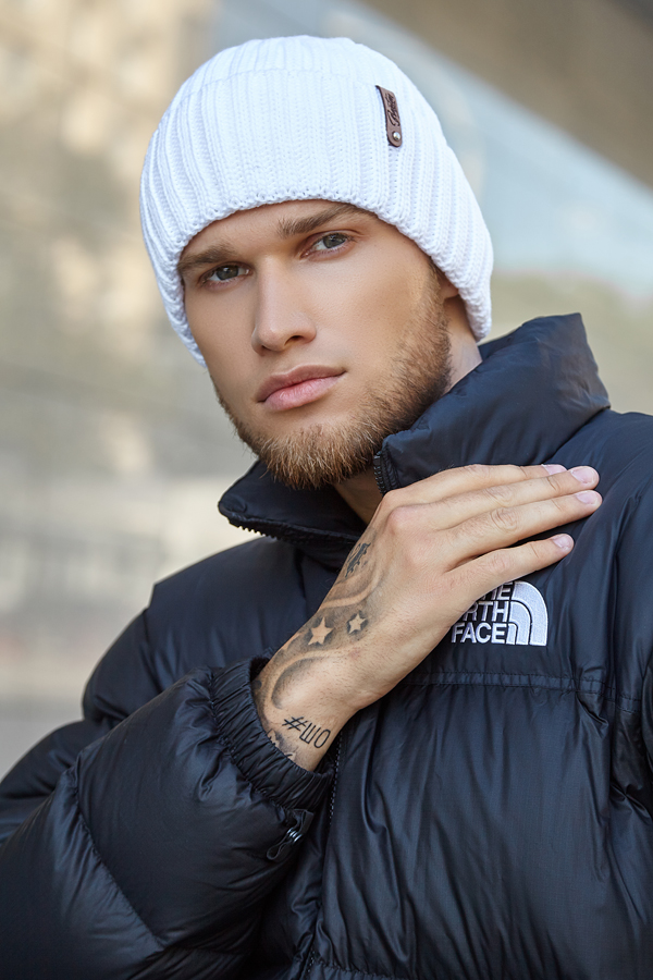 

Мужская шапка «Канзас» Braxton 25161002 56-59 см белый 4732