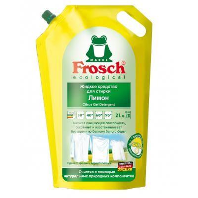 Концентрированное жидкое средство для стирки 2 л Лимон Frosch ...