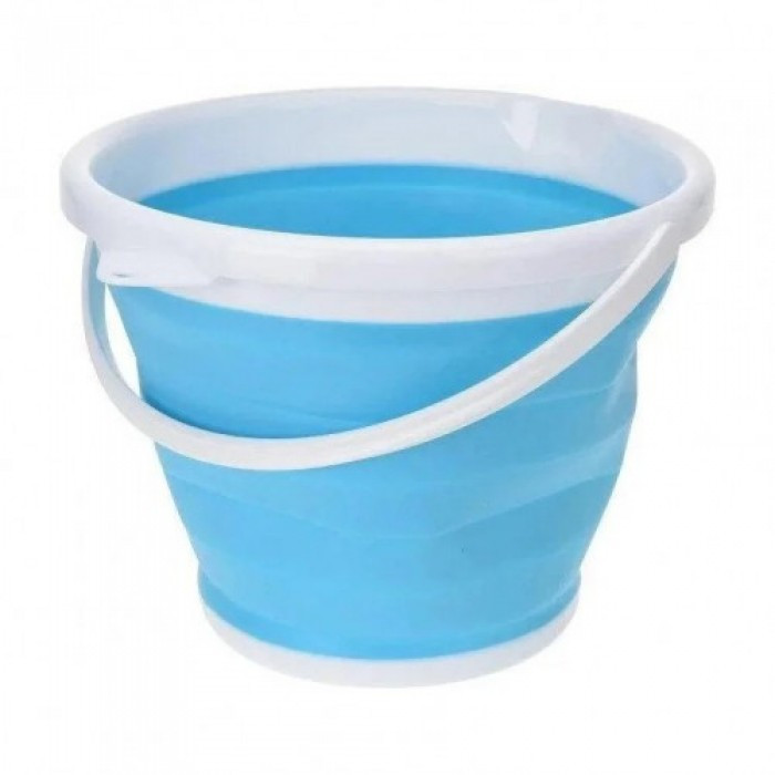 

Туристическое складное ведро Collapsible Bucket 10 литров Синий