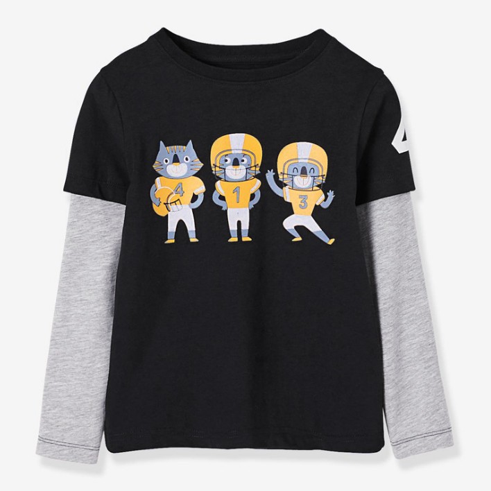 

Лонгслив для мальчика Team Little Maven (116 / 6 лет) Черный
