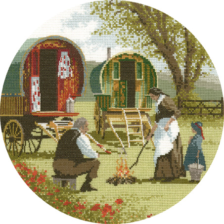 

Набір для вишивання хрестиком "Караван//Gypsy Caravans" Heritage Crafts H341