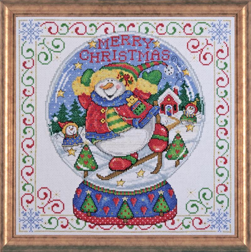 

Набір для вишивання хрестиком "Snowglobe//Снігова куля" Design Works dw5982