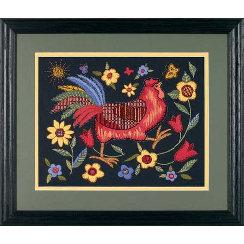 

Набір для вишивання гладдю "Півень на чорному//Rooster on Black" DIMENSIONS 01543