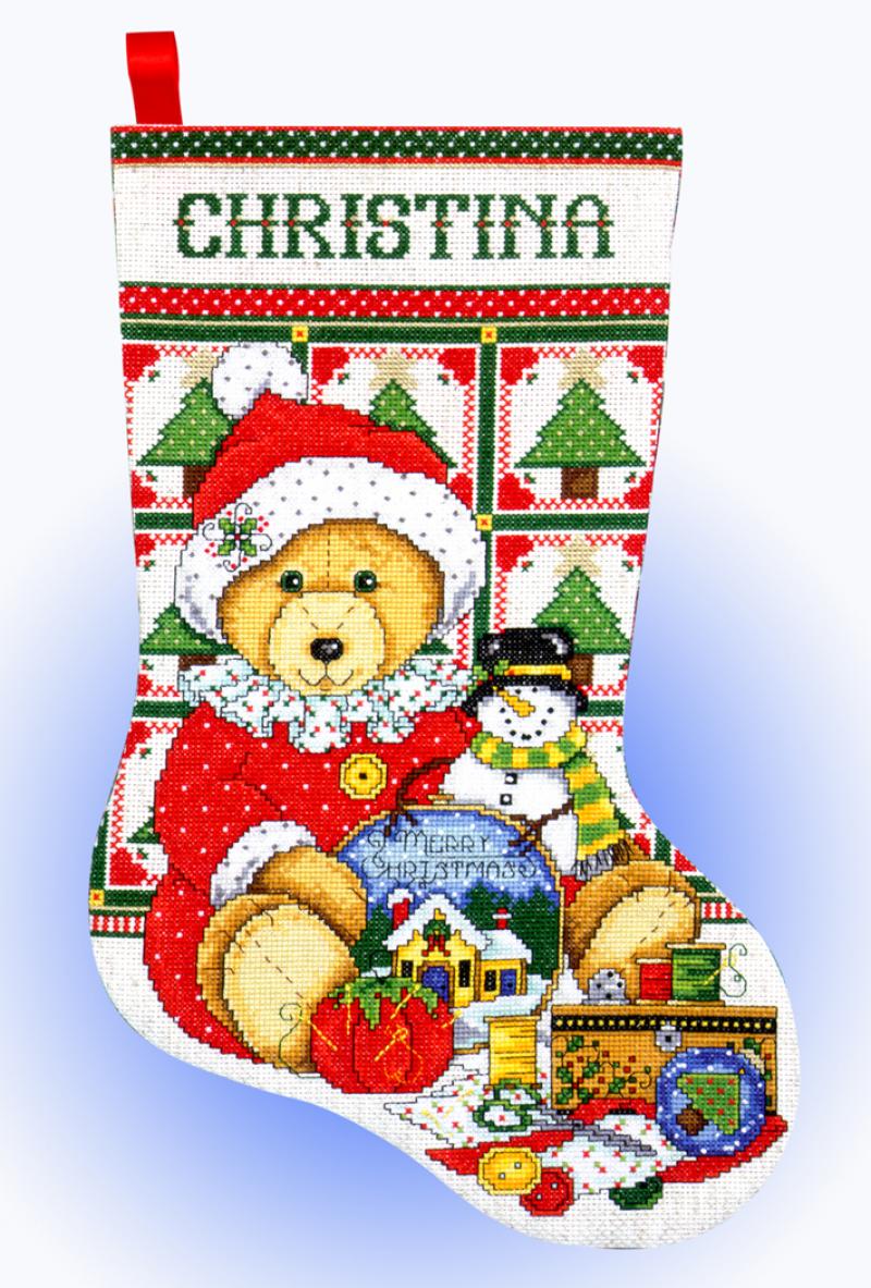 

Набір для вишивання хрестиком "Teddy Bear Santa//Ведмежа Санта" Design Works dw5485