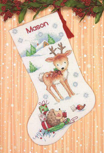 

Набір для вишивання хрестиком "Reindeer and Hedgehog//Північний олень і їжачок" DIMENSIONS 70-08978