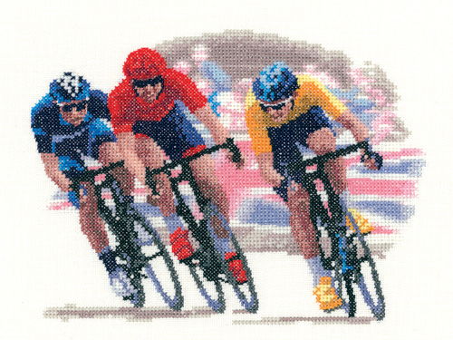 

Набір для вишивання хрестиком "Велоперегони//Cycle Race" Heritage Crafts H1214