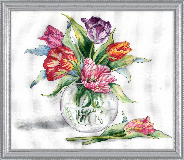 

Набір для вишивання хрестиком "Tulips//Тюльпани" Design Works dw2846