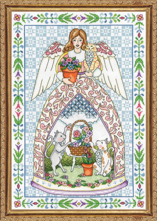 

Набір для вишивання хрестиком "Kitty Angel//Кошачий Ангел" Design Works dw2859