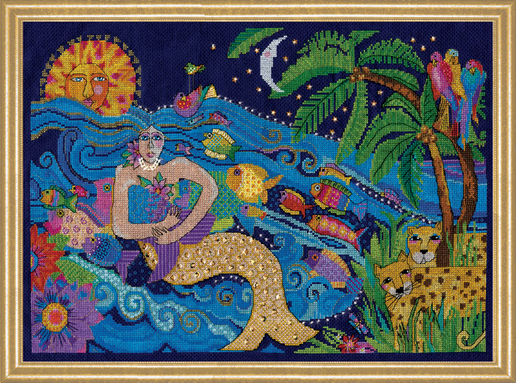 

Набір для вишивання хрестиком "Mermaid//Русалка" Design Works dw3382