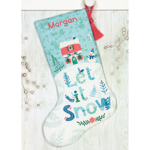

Набір для вишивання хрестиком "Святковий будинок//Holiday Home Stocking" DIMENSIONS 70-08975
