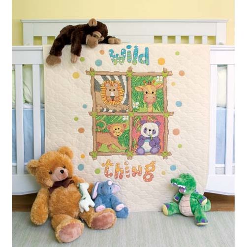 

Набір для вишивання хрестиком "Тварини//Wild Thing Quilt" DIMENSIONS 73249