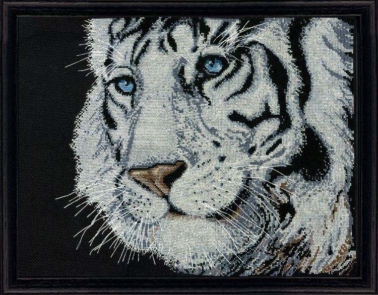

Набір для вишивання хрестиком "White Tiger//Білий тигр" Design Works dw2918