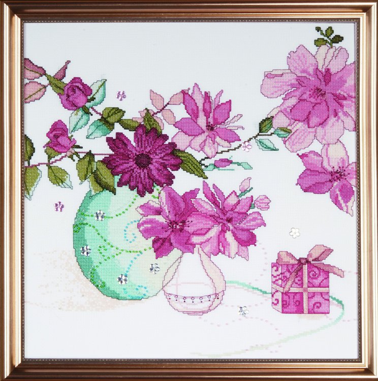 

Набір для вишивання хрестиком "Pastel Floral 2//Пастельні квіти" Design Works dw2769