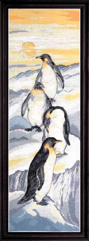 

Набір для вишивання хрестиком "Penguins//Пінгвіни" Design Works dw2749