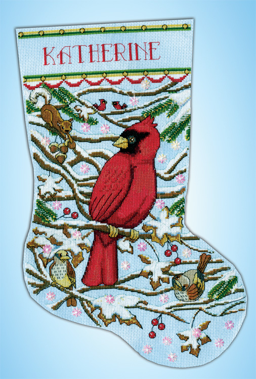 

Набір для вишивання хрестиком "Cardinal//Кардинал" Design Works dw5925