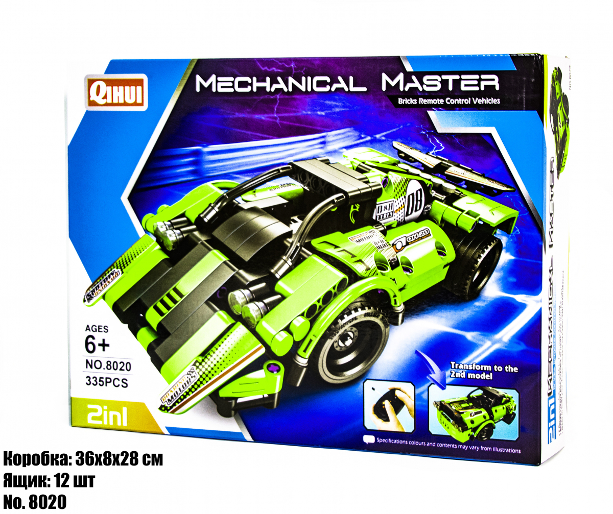 Детский развивающий конструктор Qihui Спорткар 335 деталей – низькі ...