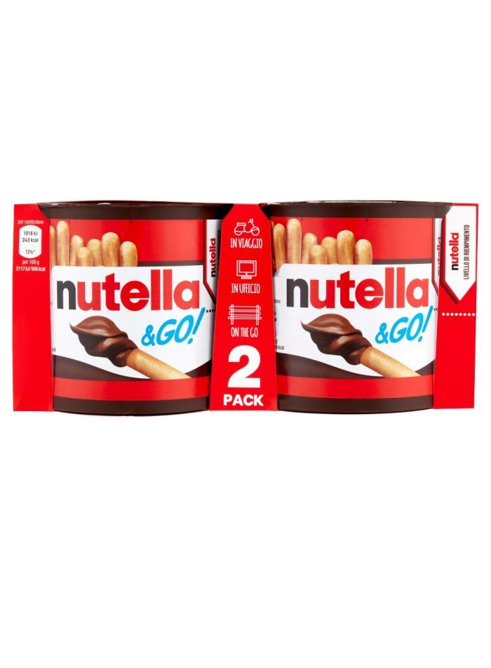 Ореховая паста с какао Nutella and Go с хлебными палочками 96г – низкие ...