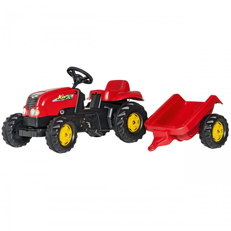 Детский трактор на педалях с прицепом Rolly Toys rollyKid (012121 ...