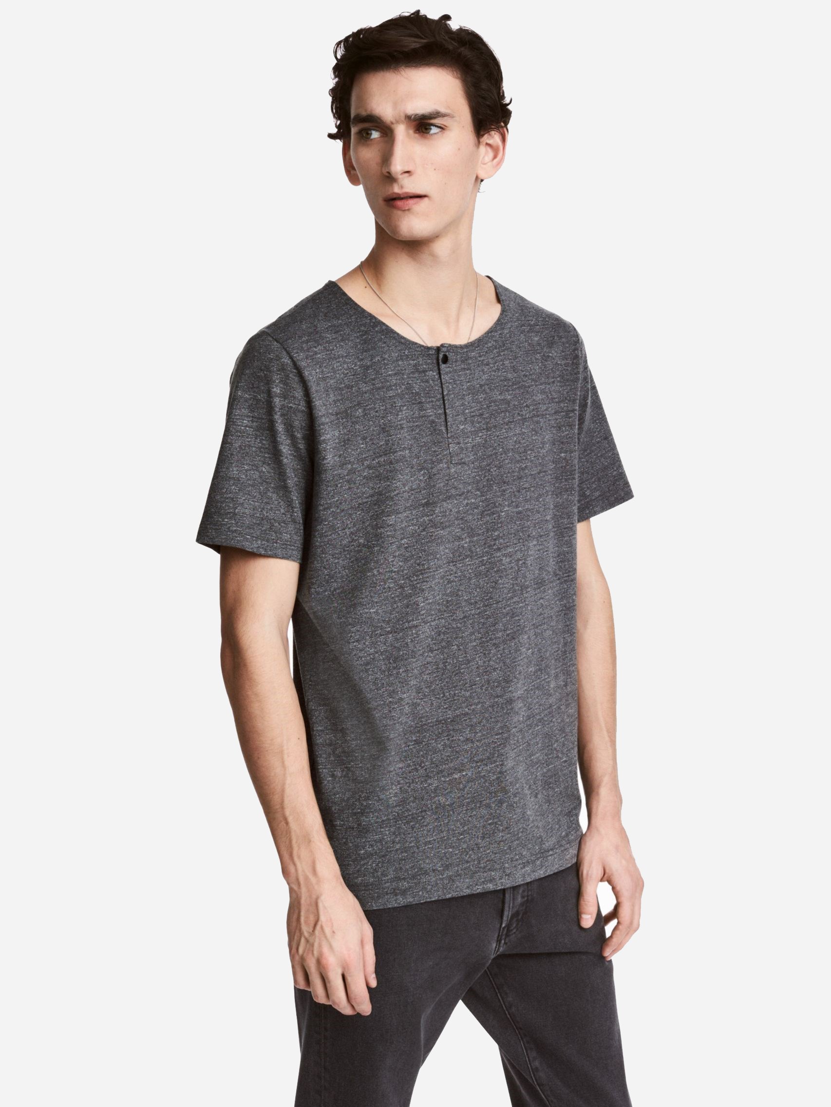 

Футболка H&M 04690355-1 XS Темно-серая