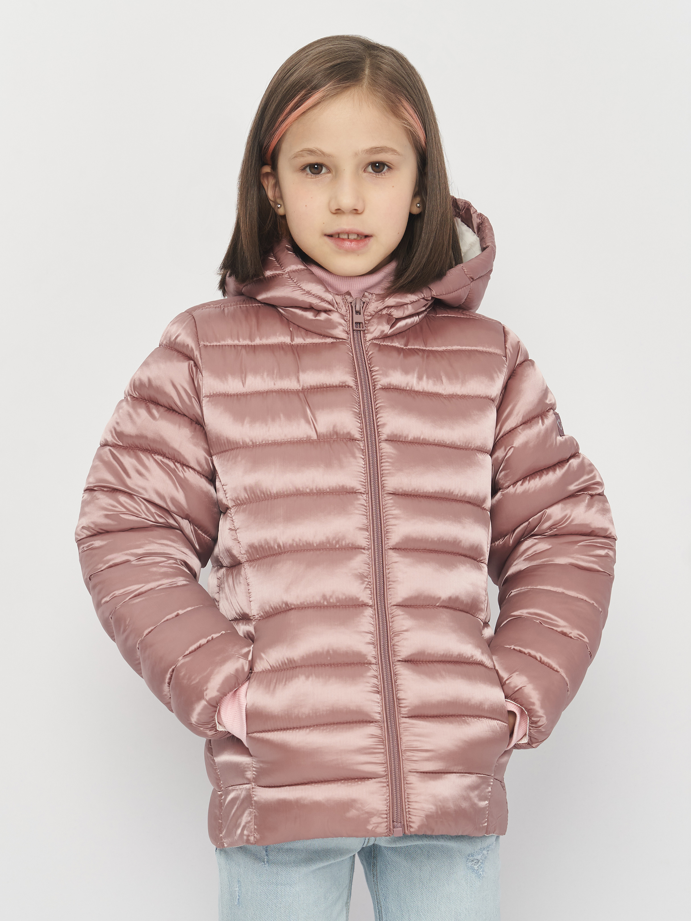 Акція на Дитяча демісезонна куртка для дівчинки Minoti 12COAT 11 37629JNR 116-122 см Бронзова від Rozetka