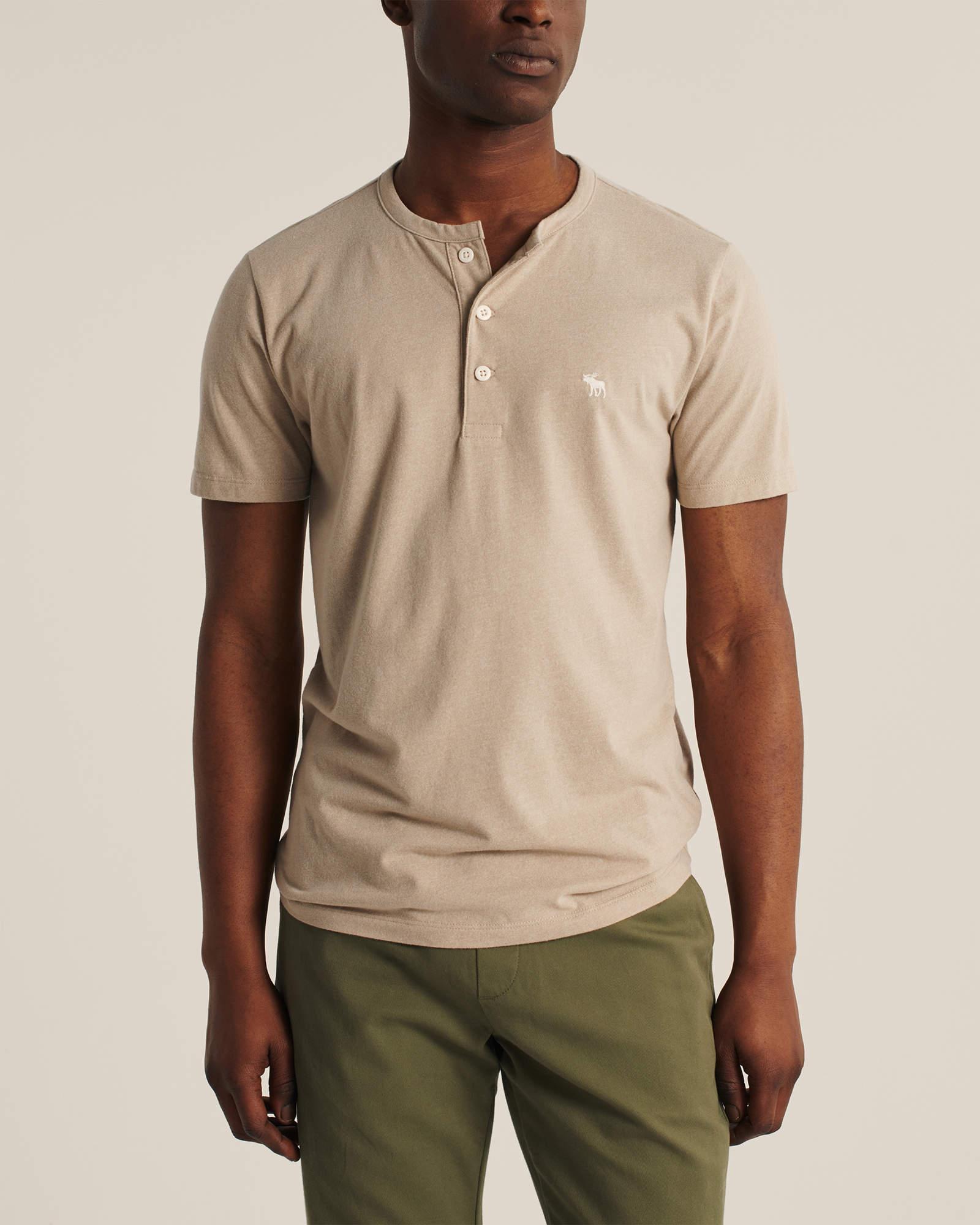 

Бежевая футболка - мужская футболка Abercrombie & Fitch AF7606M  Бежевый, Бежевая футболка - мужская футболка Abercrombie & Fitch AF7606M S Бежевый