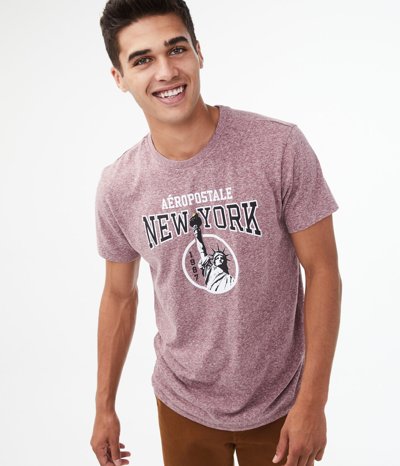 

Футболка Aeropostale A0169M XL Светло-бордовый
