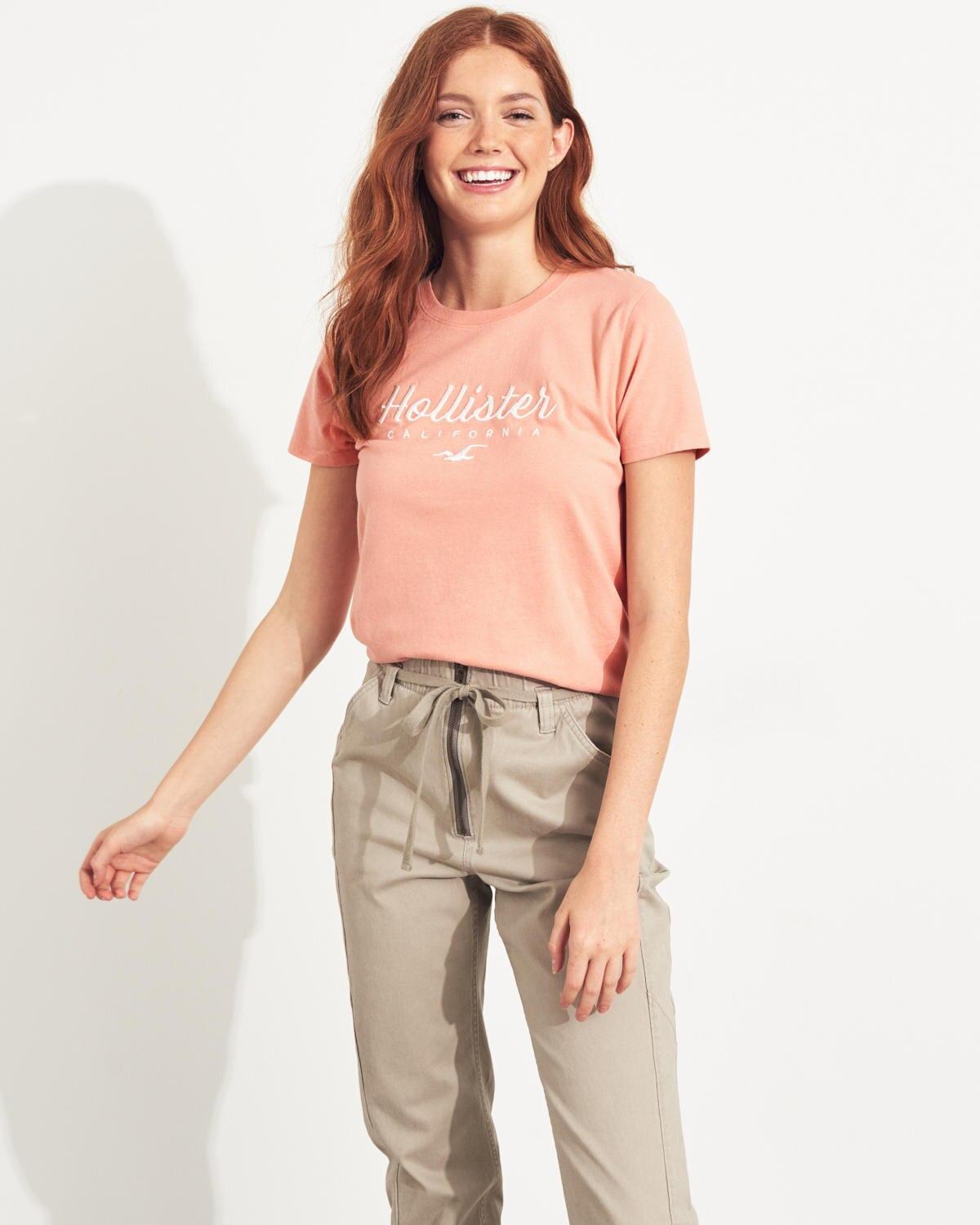 

Футболка Hollister HC7458W S Персиковый