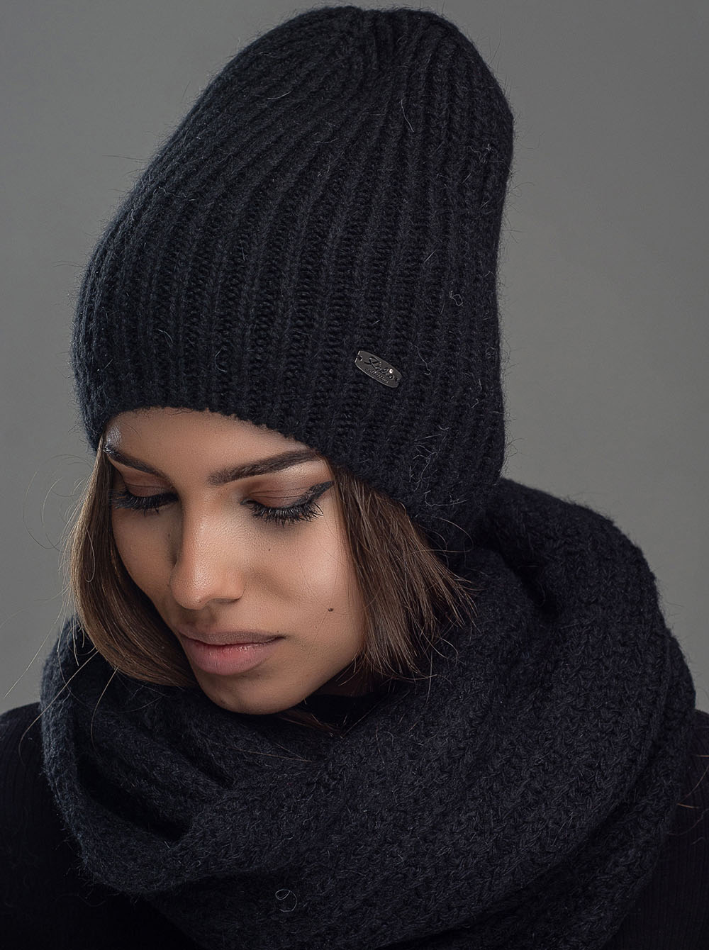 

Шапка Leks/Jolie Венера комплект Размер (53-57) Цвет (черный)