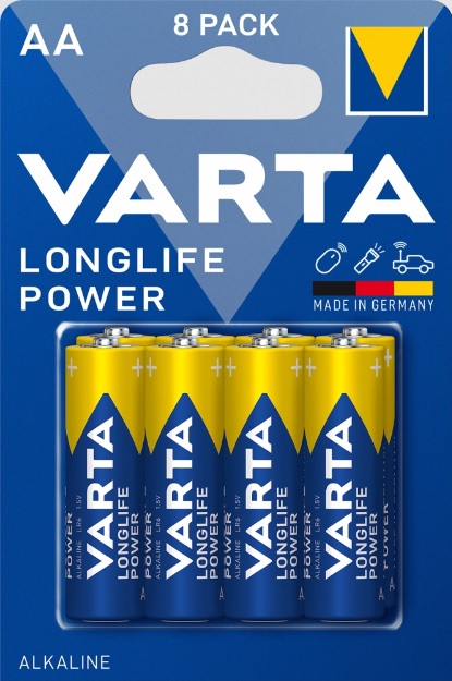 Батарейка Varta Longlife Power AA BLI 8 шт (4906121438) – фото, отзывы ...