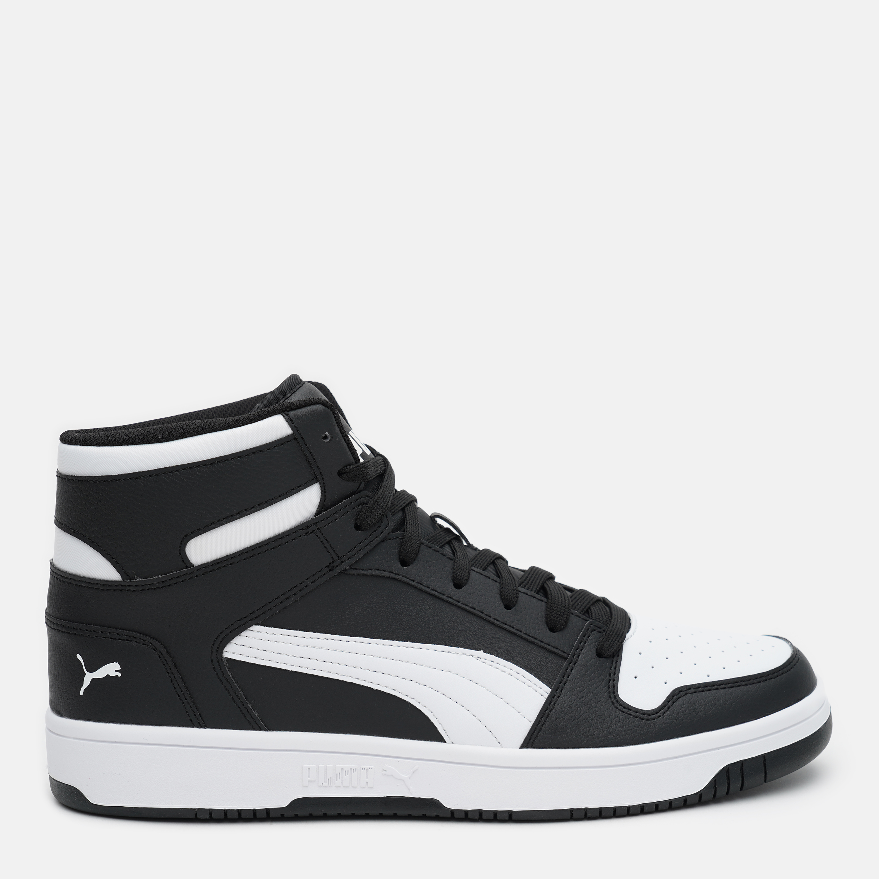 Акція на Чоловічі черевики Puma Rebound LayUp SL 36957301 42.5 (8.5) 27.5 см Black-White від Rozetka