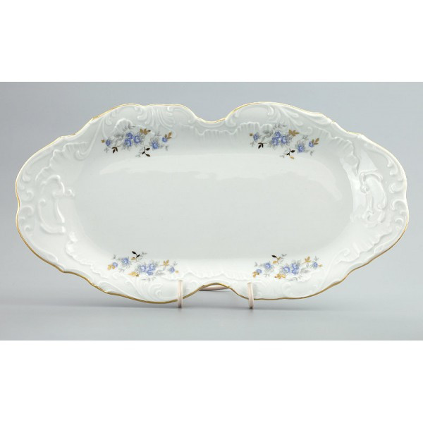 

Блюдо фарфор овальное для рыбы Rococo Blue 36 см (YM00-00004704)