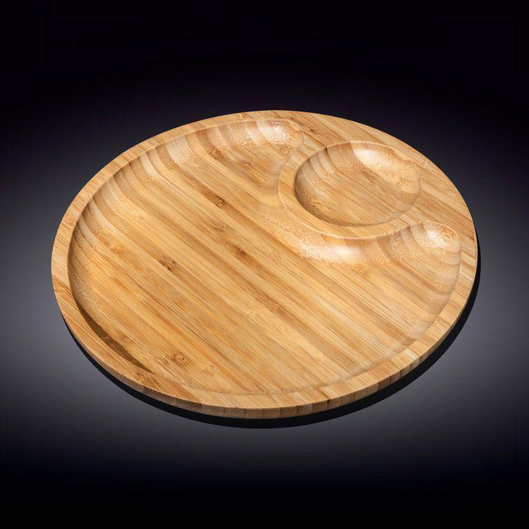 

Блюдо круглое Wilmax Bamboo 30,5 см 2-х секц. WL-771044