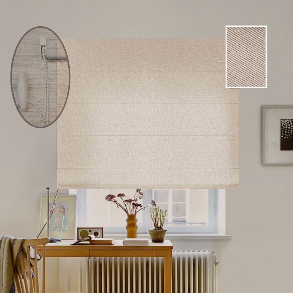 

Римская штора система Lux Coullise InHt Блэкаут Perfect 03 Бежевый 120х160 см