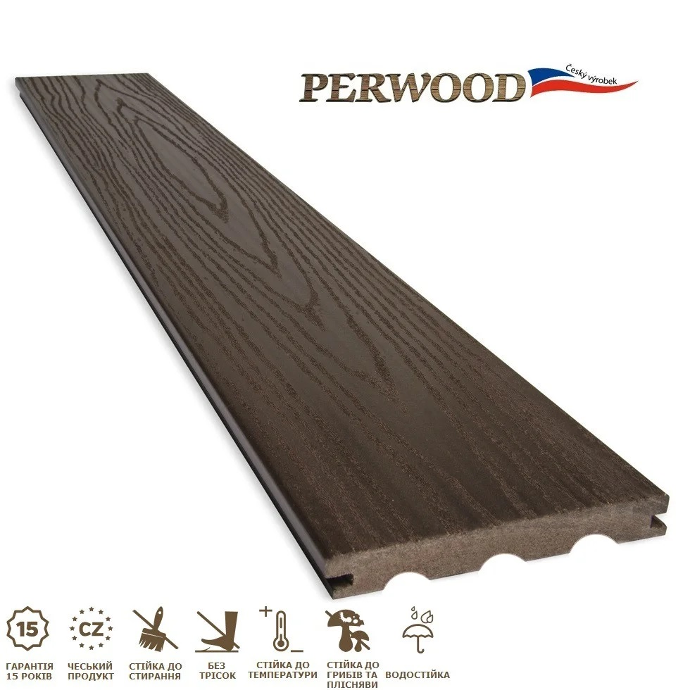 

Террасная доска Perwood Grand Massive Темный Каштан 161х21х4000 мм (400063)