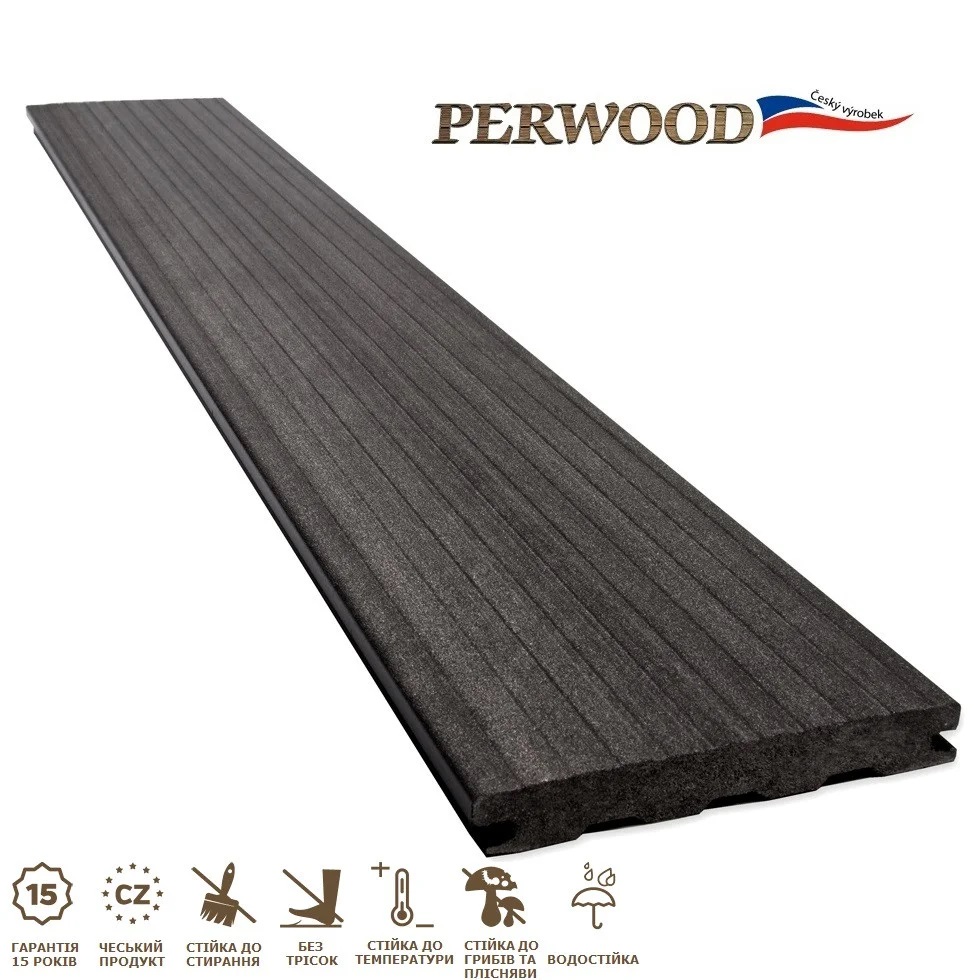 

Террасная доска Perwood Natural Massive Эбонит 161х21х4000 мм (400075)