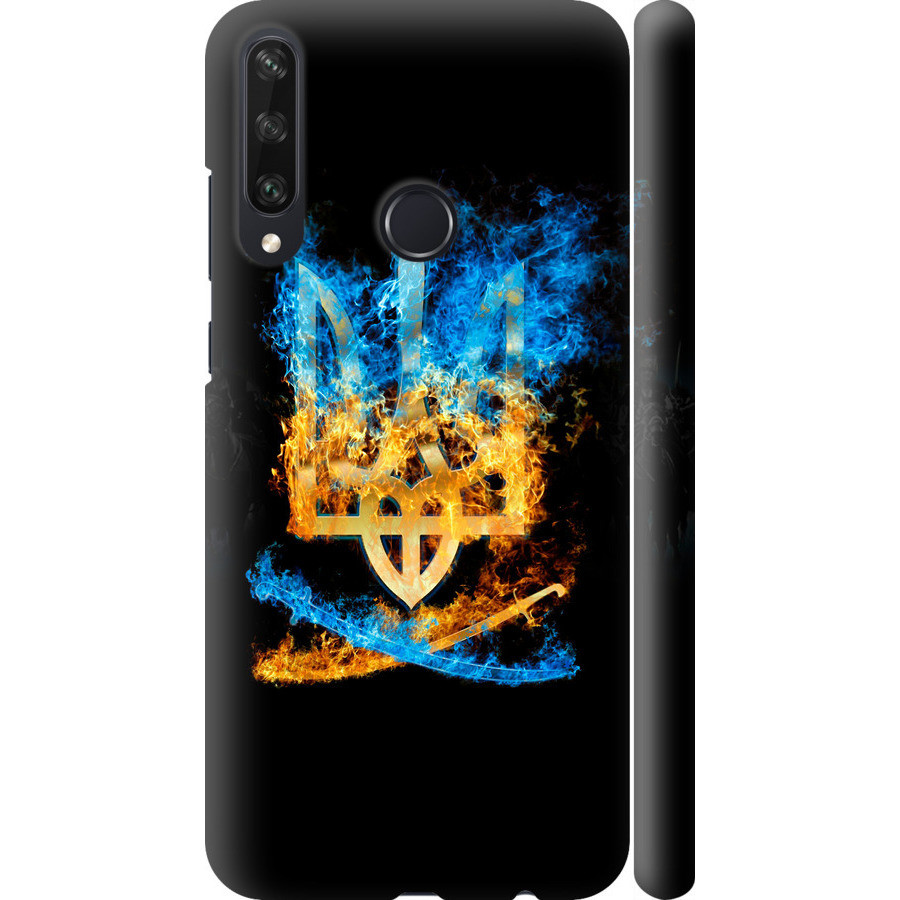 Чехол 3d пластиковый глянцевый патриотический на телефон Huawei Y6p ...
