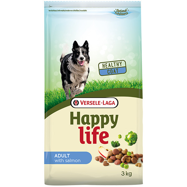 

Сухой корм Happy Life Adult with Salmon ХЕППИ ЛАЙФ с лососем для собак всех пород, 15 кг