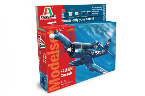 

Набор Italeri MODEL SET: F4U-5N CORSAIR, масштаб 1:72, артикул 71044