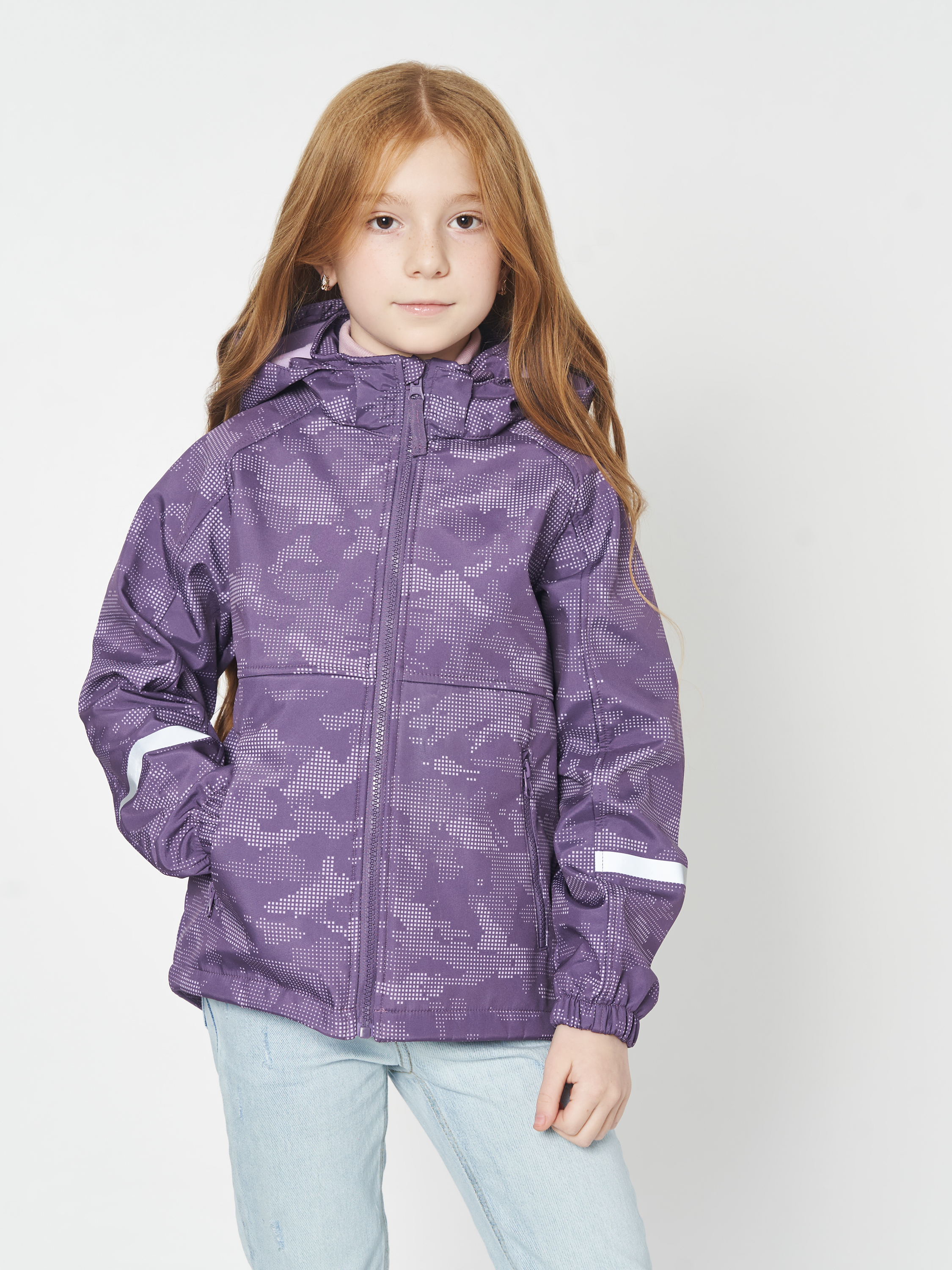 Акція на Дитяча демісезонна куртка для дівчинки Minoti 12COAT 32 37650KID 92-98 см Фіолетова від Rozetka