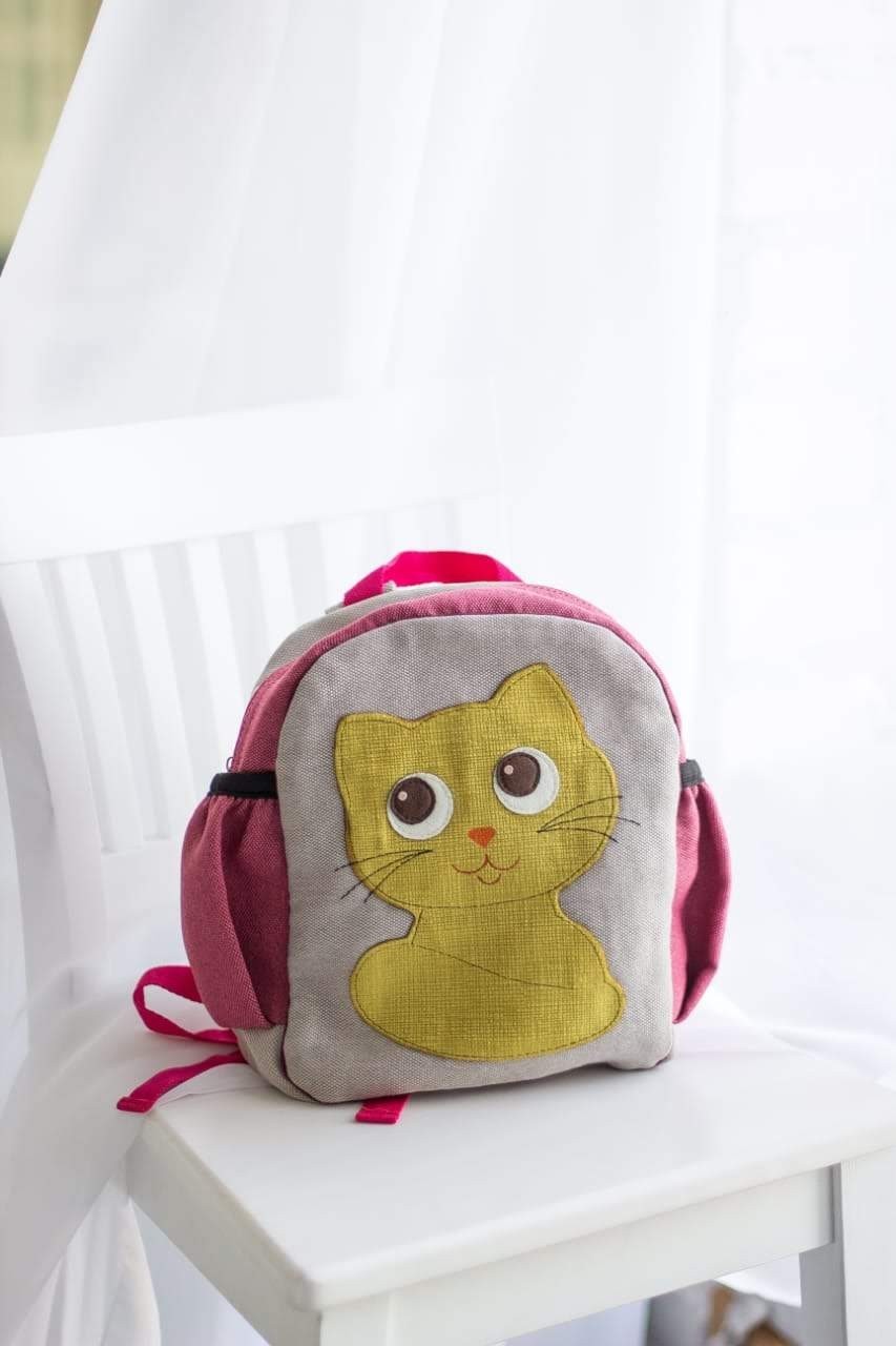 

Рюкзак детский Cute Cat дошкольный Котенок Кузя М Коралловый