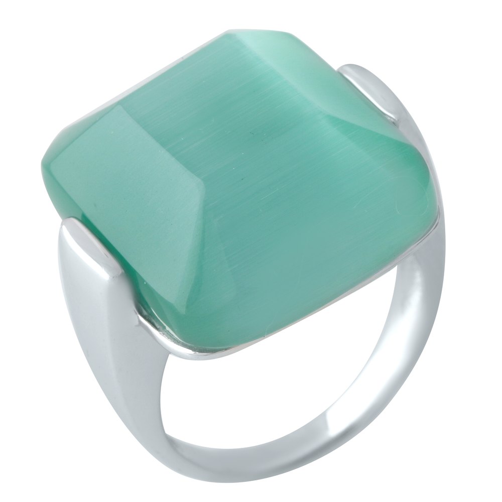 

Серебряное кольцо SilverLine с кошачим глазом 17 размер