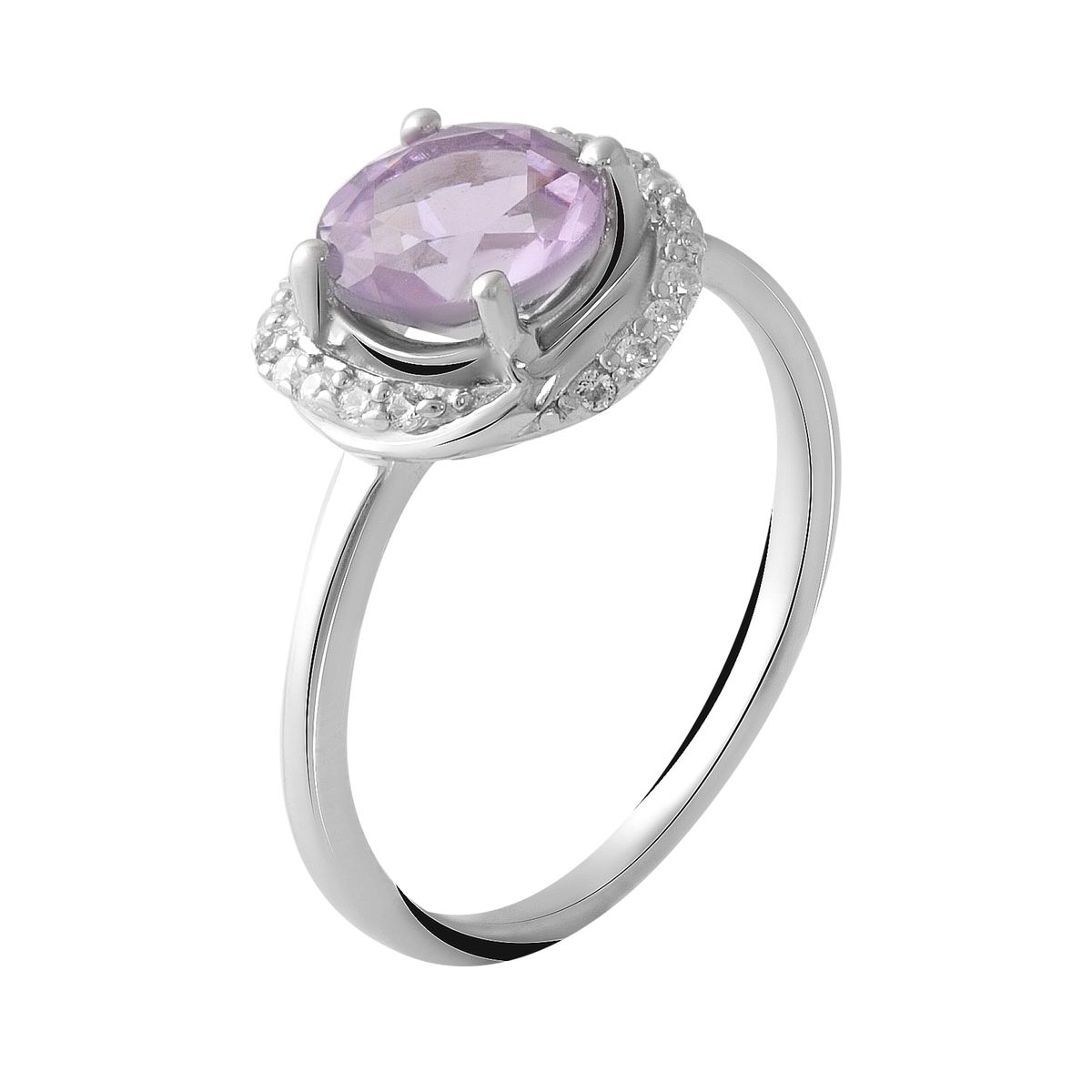 

Серебряное кольцо SilverLine с натуральным аметистом 1.17ct 17.5 размер
