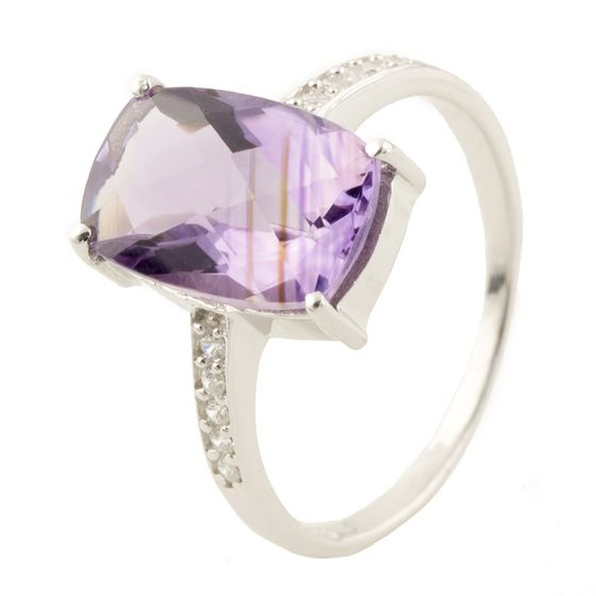 

Серебряное кольцо SilverLine с натуральным аметистом 3.02ct 17.5 размер