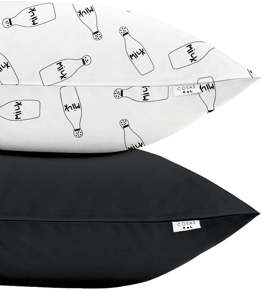 

Набор наволочек Cosas Milk Black 50х70 2 шт (SetPillow_Milk_Black_50х70)