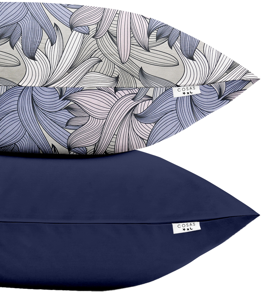 

Набор наволочек Cosas Petal DBlue 50х70 2 шт (SetPillow_Petal_DBlue_50х70)