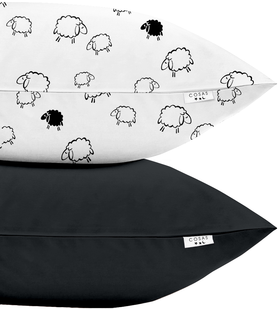 

Набор наволочек Cosas Sheep Black 50х70 2 шт (SetPillow_Sheep_Black_50х70)