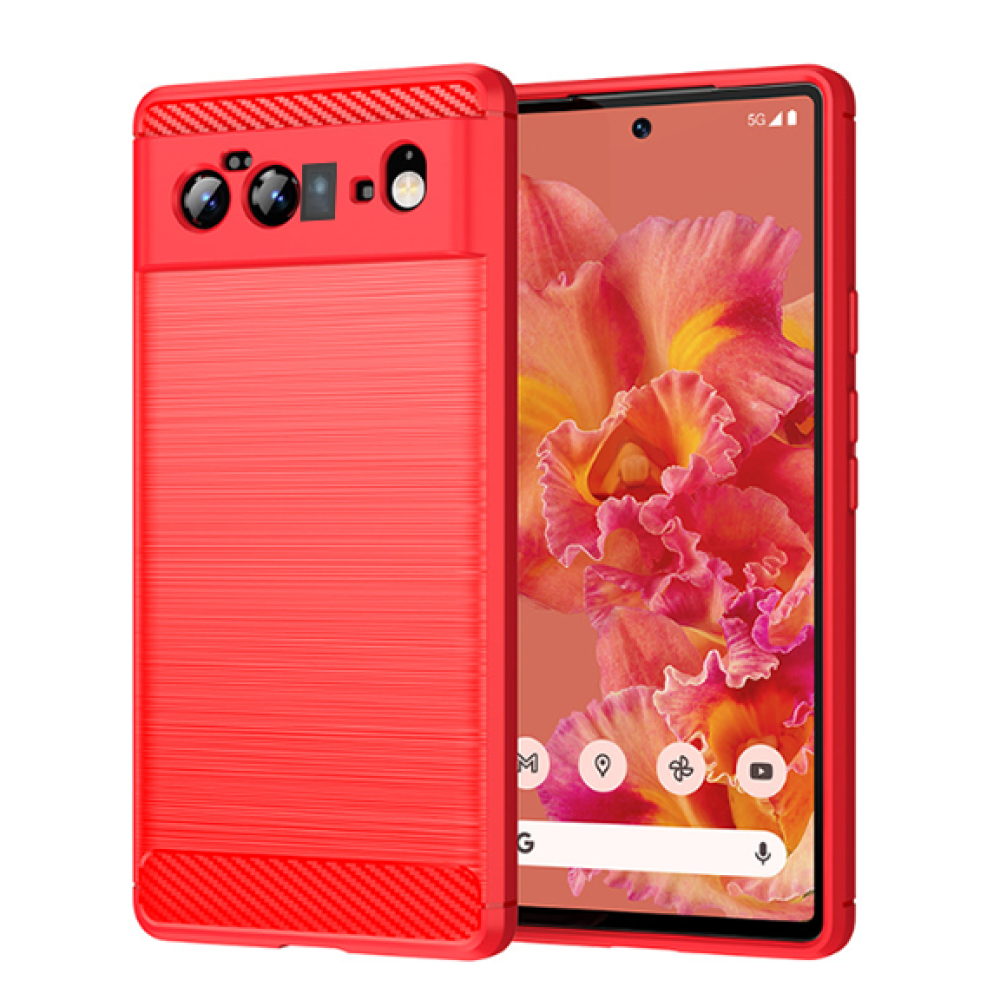Чехол-накладка Carbon для Google Pixel 6 Pro red – низкие цены, кредит ...